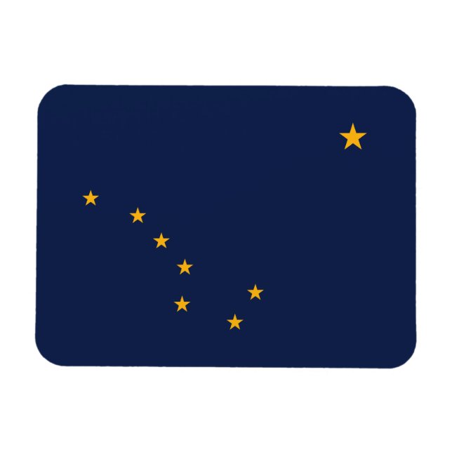 Íman Bandeira do Estado do Alasca (Horizontal)