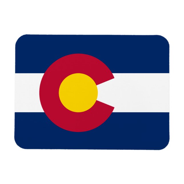 Íman Bandeira do Estado do Colorado (Horizontal)