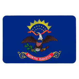 Íman Bandeira do Estado do Dakota do Norte