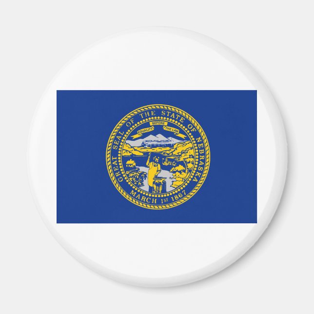 Íman Bandeira do Estado do Nebraska (Frente)