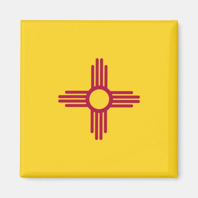 Íman Bandeira do Estado do Novo México (Frente)