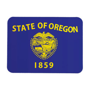 Íman Bandeira do Estado do Oregon, EUA