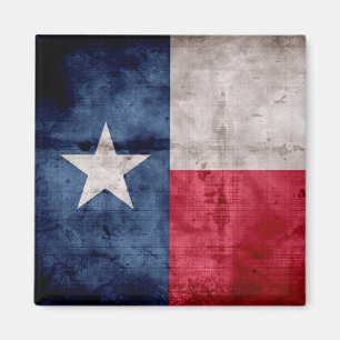 Íman Bandeira do Estado do Texas Vintage meteorizado