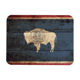 Íman Bandeira do Estado do Wyoming no Velho Grão de Ma