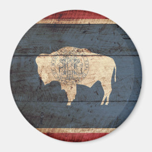 Íman Bandeira do Estado do Wyoming no Velho Grão de Ma