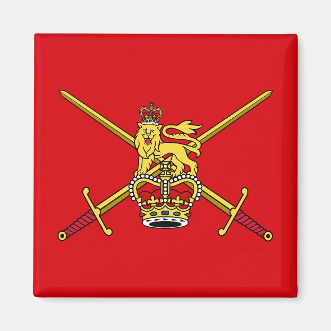 Íman Bandeira do Exército Britânico (não cerimonial) (Frente)