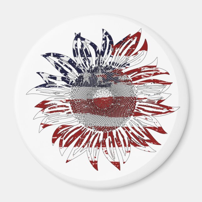 Íman bandeira do girassol  (Frente)