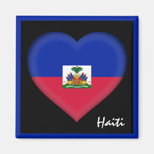 Íman Bandeira do Haiti e Heart Haiti feriado /esportes