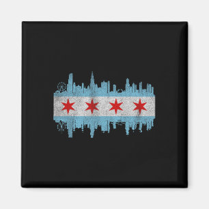 Íman Bandeira do Horizonte de Chicago - Distrito de Chi