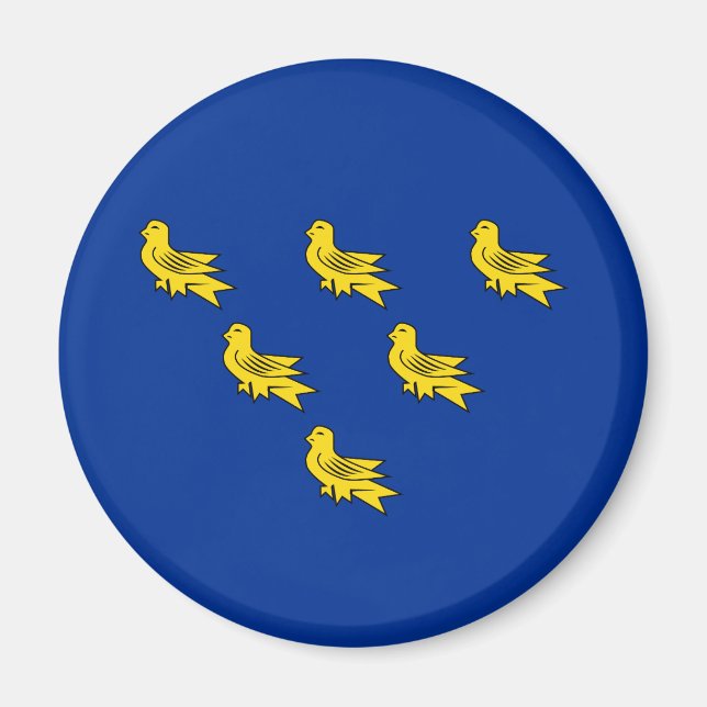 Íman Bandeira do ímã Sussex (Frente)