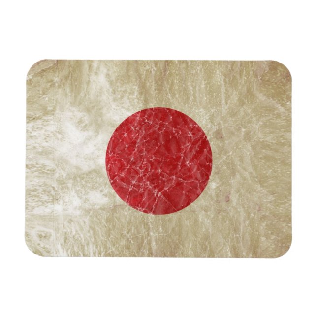 Íman Bandeira do Japão em Grunge (Horizontal)