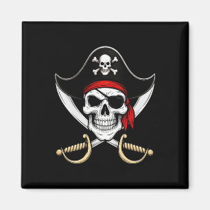 Íman Bandeira do Jolly Roger do Pirata Caveira Hallowee