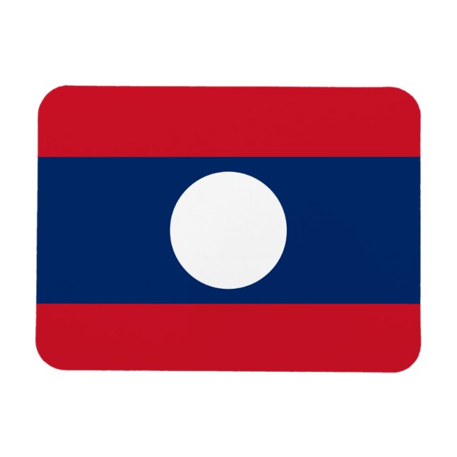 Íman Bandeira do Laos (Horizontal)