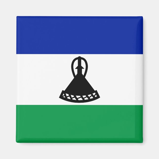 Íman Bandeira do Lesoto (Frente)