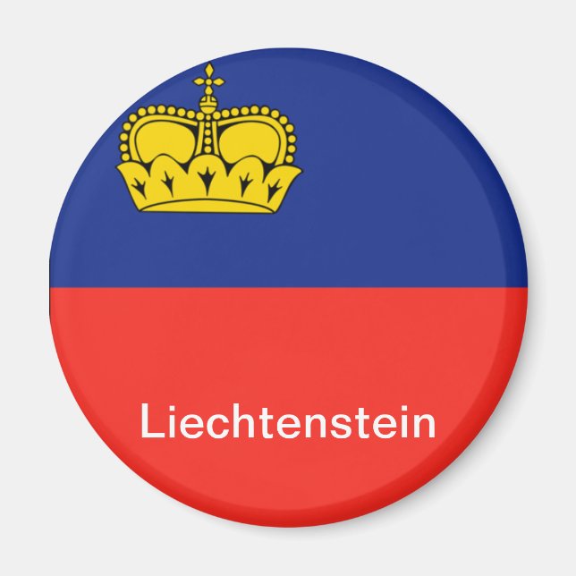 Íman Bandeira do Liechtenstein (Frente)