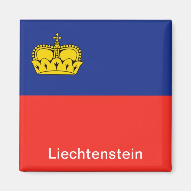Íman Bandeira do Liechtenstein (Frente)