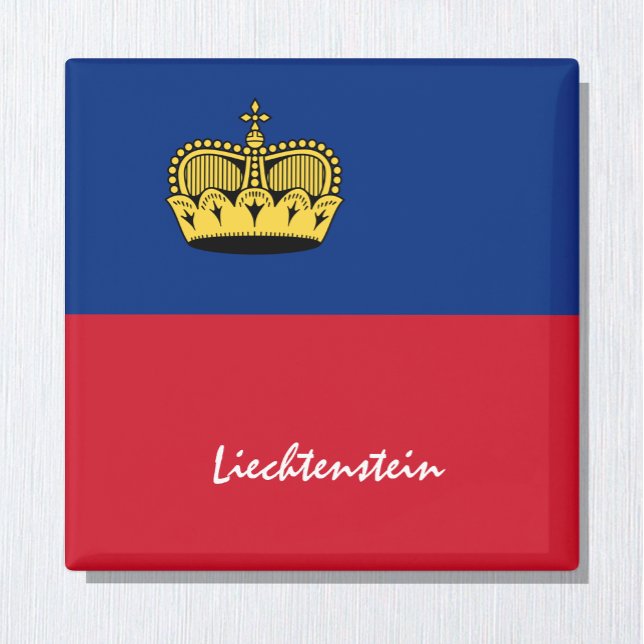 Íman Bandeira do Liechtenstein e viagem do Liechtenstei (Criador carregado)