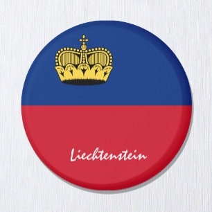 Íman Bandeira do Liechtenstein e viagem do Liechtenstei