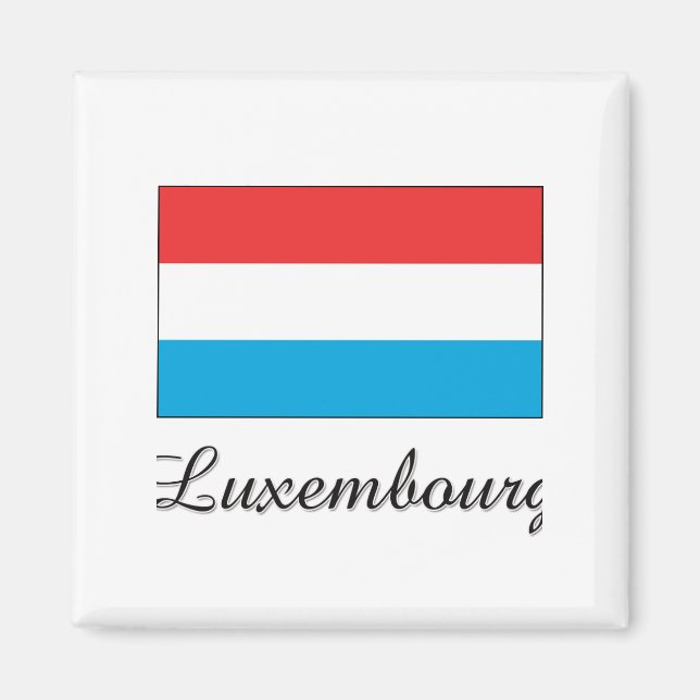 Íman Bandeira do Luxemburgo Design (Frente)