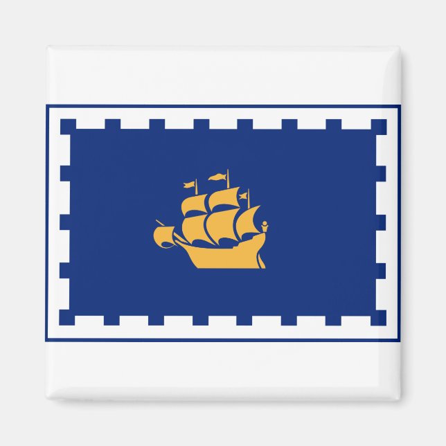 Íman Bandeira do Magnet da Cidade do Quebec (Frente)