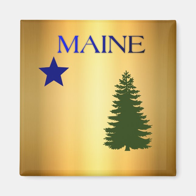 Íman Bandeira do Maine (1901) (Frente)