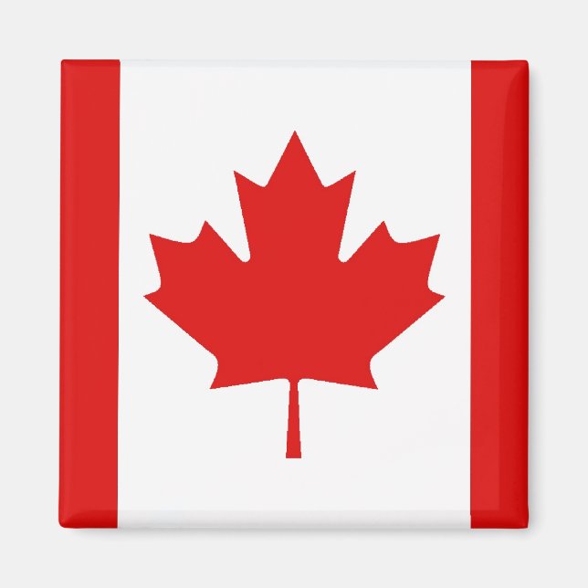 Íman Bandeira do Maple Leaf do Canadá (Frente)