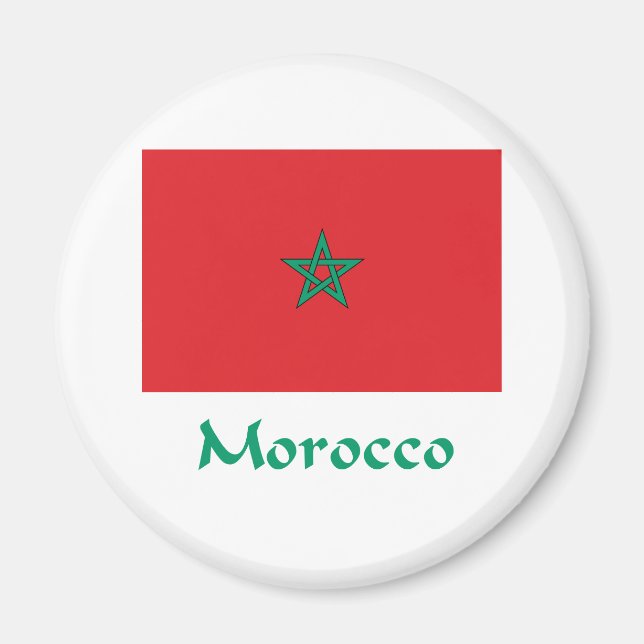 Íman Bandeira do Marrocos (Frente)