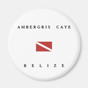 Íman Bandeira do mergulho do mergulhador de Caye Belize