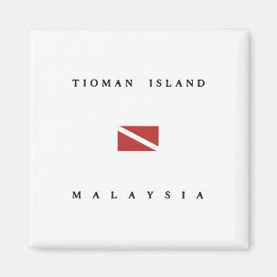 Íman Bandeira do mergulho do mergulhador de Malaysia da