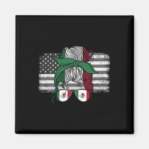Íman Bandeira do México EUA Patriota Bandeira Mexicana