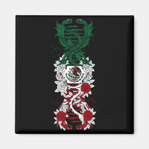 Íman bandeira do México orgulho mexicano raízes mexican