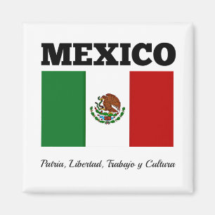 Íman Bandeira do México, rotulada