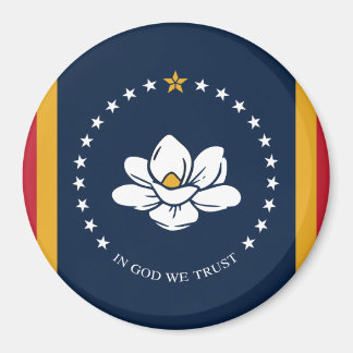 Íman Bandeira do Mississippi - Nova Bandeira da Magnóli
