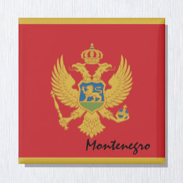 Íman Bandeira do Montenegro e fãs de férias e esporte d
