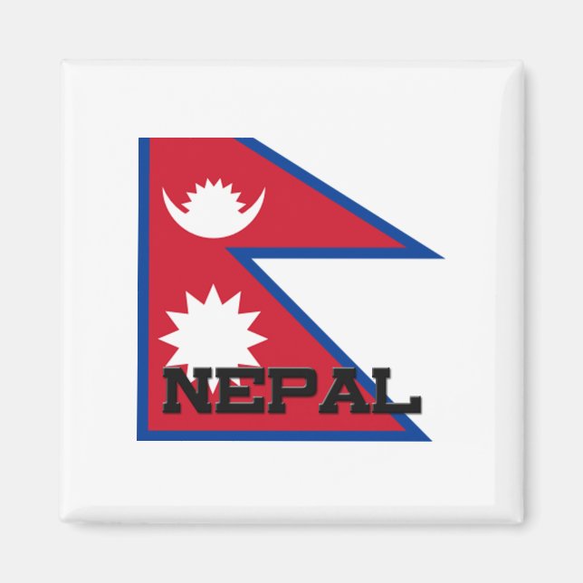 Íman Bandeira do Nepal (Frente)