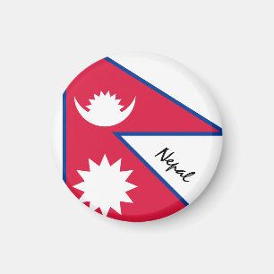Íman Bandeira do Nepal e Ásia - fãs de viagem/esporte