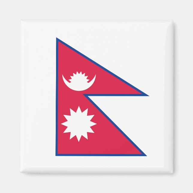 Íman Bandeira do Nepal (Nepalês) (Frente)
