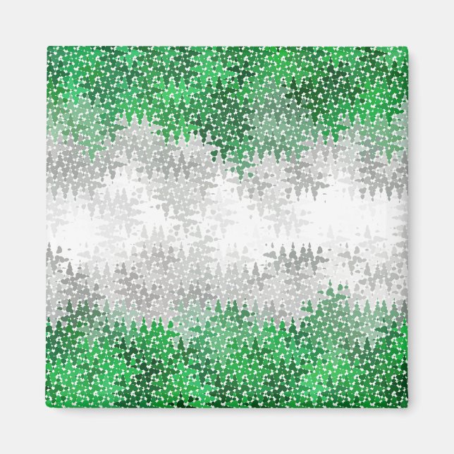 Íman Bandeira do Orgulho Abstrato Cinza Cinzento Românt (Frente)