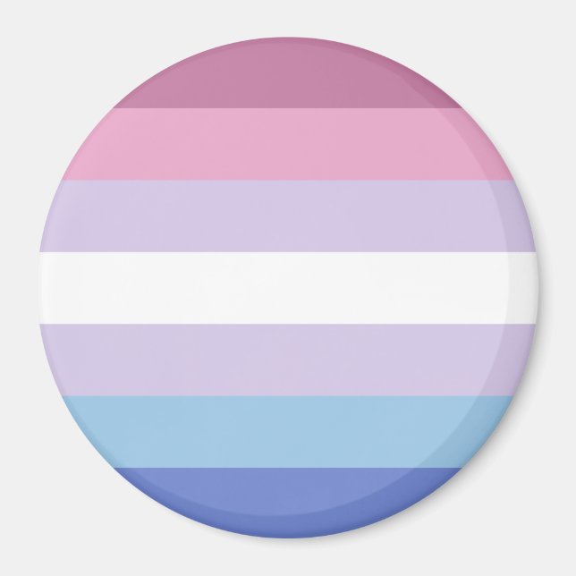 Íman Bandeira do Orgulho Bigênero (Frente)