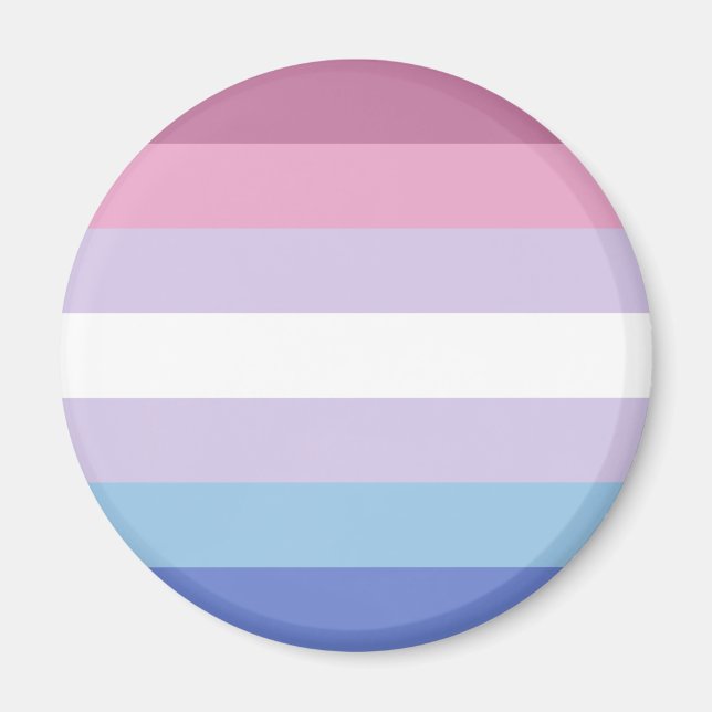 Íman Bandeira do Orgulho Bigênero (Frente)