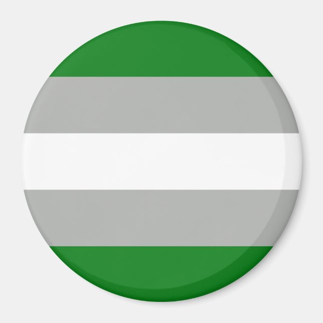 Íman Bandeira do Orgulho Cinza-romântico (Frente)