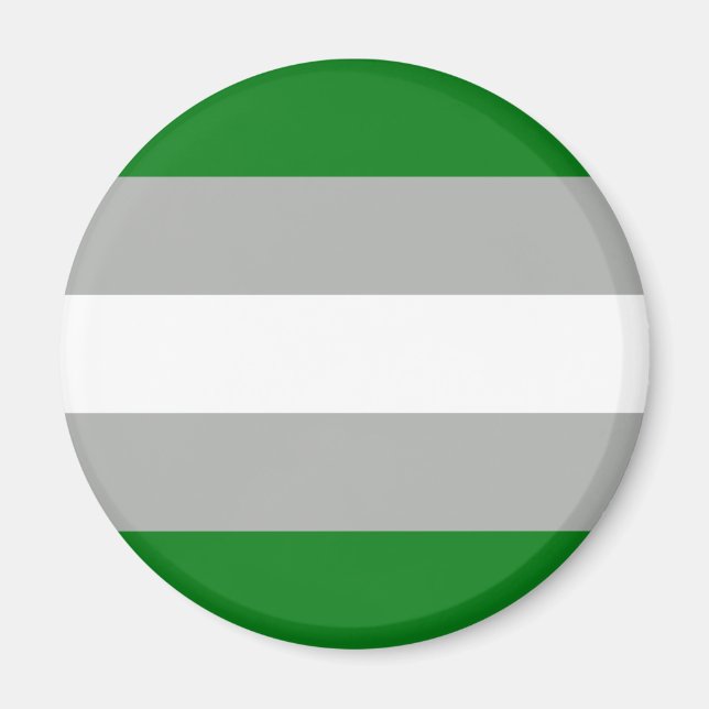 Íman Bandeira do Orgulho Cinza-romântico (Frente)