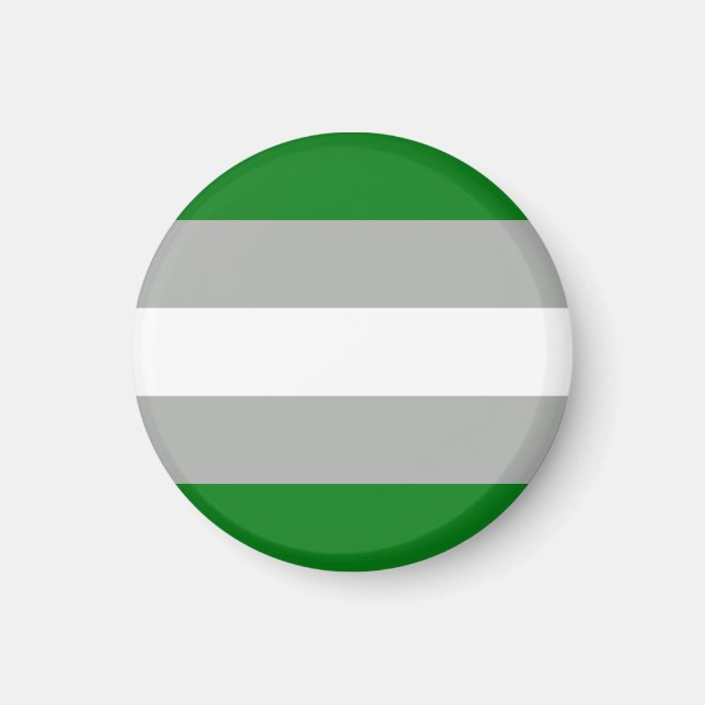 Íman Bandeira do Orgulho Cinza-romântico (Frente)