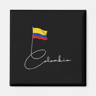 Íman Bandeira do Orgulho da Colômbia Patriota Expatriad
