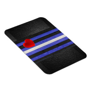 Íman bandeira do orgulho de couro SlipperyJoe's preto a