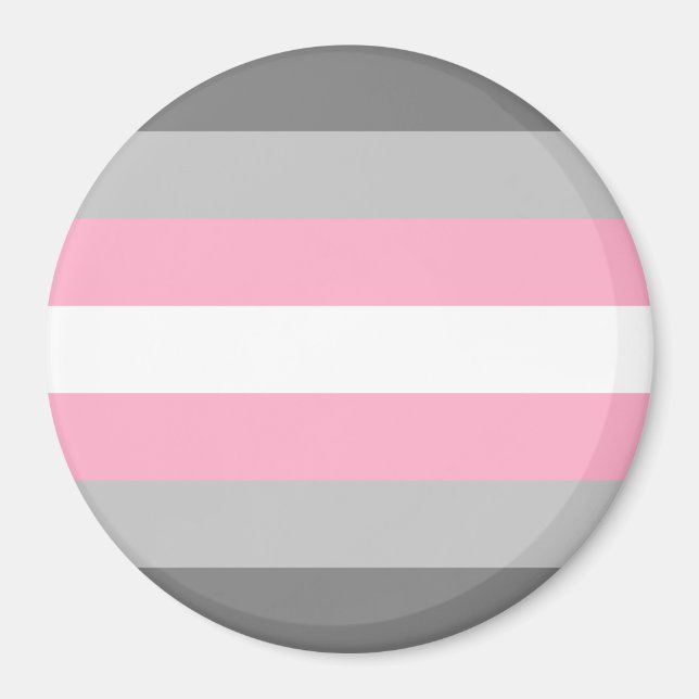Íman Bandeira do Orgulho Demigirl (Frente)