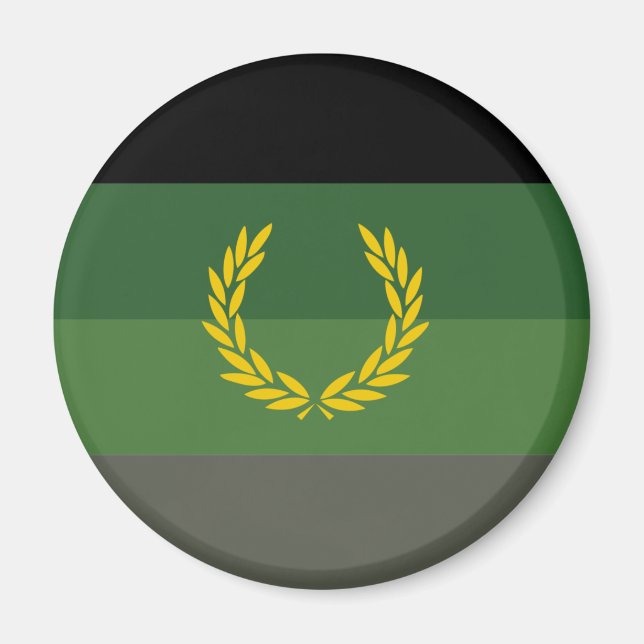 Íman Bandeira do Orgulho do Uniforme Militar (Frente)