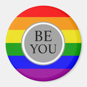 Íman Bandeira do Orgulho Gay Seja Você