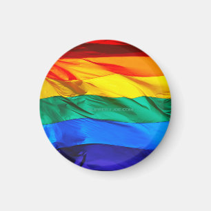 Íman Bandeira do orgulho gay SlipperyJoe's ondulando ve