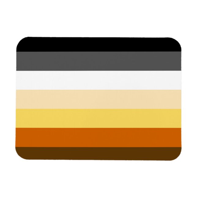 Íman Bandeira do Orgulho Gay Ursos Clássico (Horizontal)